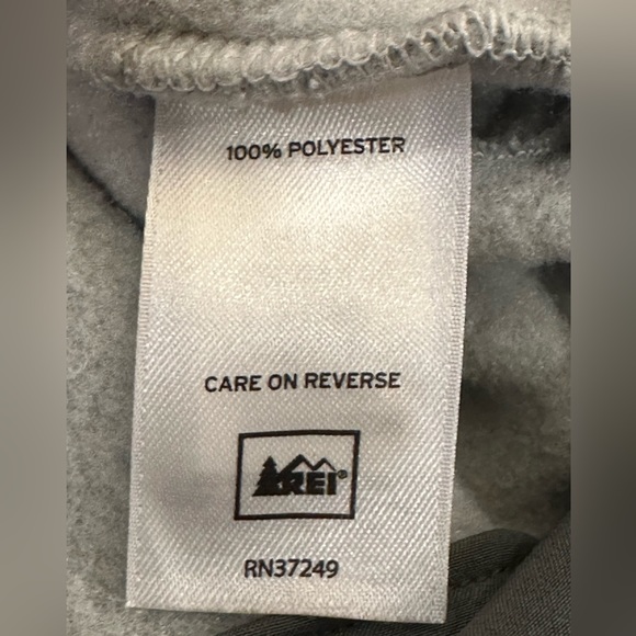 REI Women’s Light Gray Full Zipper Jacket Coat~ Funnel Neck~Size XL~Ex Cond! - Picture 6 of 11